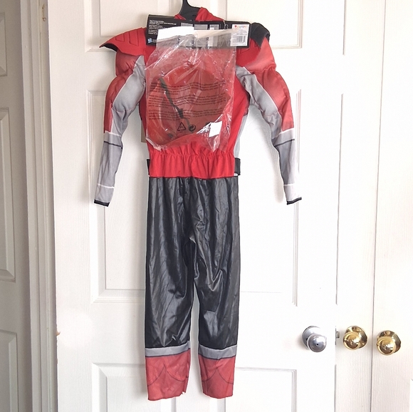 Power Rangers Red Kids Costume w/ Helmet - Picture 2 of 4
